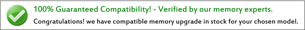 100% Guaranteed Compatible Memory For TRINITY 100AT (S1590S)
